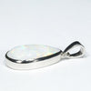 Coober Pedy White Opal Silver Pendant with Silver Chain (16mm x 10mm) Code - Y460