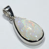 Coober Pedy White Opal Silver Pendant with Silver Chain (16mm x 10mm) Code - Y460