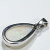 Coober Pedy White Opal Silver Pendant with Silver Chain (16mm x 10mm) Code - Y460