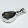 Australian Boulder Opal and Diamond Silver Pendant with Silver Chain (10mm x 7.5mm)  Code - Y458