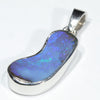 Australian Boulder Opal Silver Pendant with Silver Chain (17mm x 8mm) Code - Y462