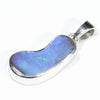 Australian Boulder Opal Silver Pendant with Silver Chain (17mm x 8mm) Code - Y462