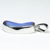 Australian Boulder Opal Silver Pendant with Silver Chain (17mm x 8mm) Code - Y462