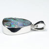 Australian Boulder Opal Silver Pendant with Silver Chain (15mm x 12mm) Code - Y450