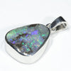 Australian Boulder Opal Silver Pendant with Silver Chain (15mm x 12mm) Code - Y450