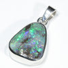 Australian Boulder Opal Silver Pendant with Silver Chain (15mm x 12mm) Code - Y450