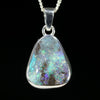 Australian Boulder Opal Silver Pendant with Silver Chain (15mm x 12mm) Code - Y450