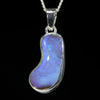 Australian Boulder Opal Silver Pendant with Silver Chain (17mm x 8mm) Code - Y462