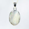 Australian Boulder Opal Silver Pendant with Silver Chain (16mm x 11mm) Code - Y463