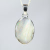 Australian Boulder Opal Silver Pendant with Silver Chain (16mm x 11mm) Code - Y463