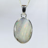 Australian Boulder Opal Silver Pendant with Silver Chain (16mm x 11mm) Code - Y463