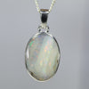Australian Boulder Opal Silver Pendant with Silver Chain (16mm x 11mm) Code - Y463