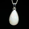 Coober Pedy White Opal Silver Pendant with Silver Chain (16mm x 10mm) Code - Y460