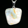 Large Australian Boulder Opal Silver Pendant with Silver Chain (24mm x 23mm) Code - Y453