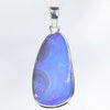 Australian Boulder Opal Silver Pendant with Silver Chain (28mm x 15mm) Code - Y424