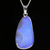 Australian Boulder Opal Silver Pendant with Silver Chain (28mm x 15mm) Code - Y424