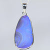 Australian Boulder Opal Silver Pendant with Silver Chain (28mm x 15mm) Code - Y424