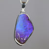 Australian Boulder Opal Silver Pendant with Silver Chain (24mm x 14mm) Code - Y406