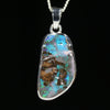 Australian Boulder Opal Silver Pendant with Silver Chain (20mm x 10.5mm) Code - Y408