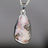 Australian Boulder Opal Silver Pendant with Silver Chain (21mm x 12mm) Code - Y409