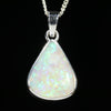 Natural Coober Pedy Solid Opal Silver Pendant with Silver Chain (15mm x 12.5mm) Code - Y410