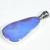 Australian Boulder Opal Silver Pendant with Silver Chain (28mm x 15mm) Code - Y424