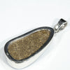 Australian Boulder Opal Silver Pendant with Silver Chain (28mm x 15mm) Code - Y424