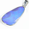 Australian Boulder Opal Silver Pendant with Silver Chain (28mm x 15mm) Code - Y424