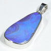 Australian Boulder Opal Silver Pendant with Silver Chain (28mm x 15mm) Code - Y424