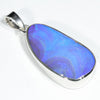 Australian Boulder Opal Silver Pendant with Silver Chain (28mm x 15mm) Code - Y424