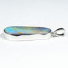 Australian Boulder Opal Silver Pendant with Silver Chain (25.5mm x 11mm) Code - Y425