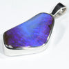 Australian Boulder Opal Silver Pendant with Silver Chain (24mm x 14mm) Code - Y406