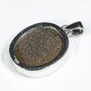 Australian Boulder Opal Silver Pendant with Silver Chain (18mm x 15mm) Code - Y407