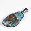 Australian Boulder Opal Silver Pendant with Silver Chain (20mm x 10.5mm) Code - Y408