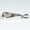 Australian Boulder Opal Silver Pendant with Silver Chain (21mm x 12mm) Code - Y409