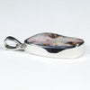 Australian Boulder Opal Silver Pendant with Silver Chain (21mm x 12mm) Code - Y409