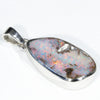 Australian Boulder Opal Silver Pendant with Silver Chain (21mm x 12mm) Code - Y409