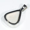 Natural Coober Pedy Solid Opal Silver Pendant with Silver Chain (15mm x 12.5mm) Code - Y410