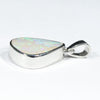Natural Coober Pedy Solid Opal Silver Pendant with Silver Chain (15mm x 12.5mm) Code - Y410