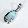 Australian Boulder Opal Silver Pendant with Silver Chain (9mm x 5mm) Code - Y432