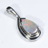 Australian Boulder Opal Silver Pendant with Silver Chain (8mm x 5mm) Code - Y444
