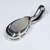 Australian Boulder Opal Silver Pendant with Silver Chain (8mm x 5mm) Code - Y444