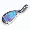 Australian Boulder Opal Silver Pendant with Silver Chain (9mm x 5mm) Code - Y416