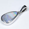 Australian Boulder Opal Silver Pendant with Silver Chain (12.5mm x 7.5mm) Code - Y426