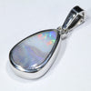 Australian Boulder Opal Silver Pendant with Silver Chain (12.5mm x 7.5mm) Code - Y426