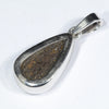 Australian Boulder Opal Silver Pendant with Silver Chain (12.5mm x 7.5mm) Code - Y426