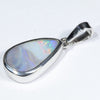 Australian Boulder Opal Silver Pendant with Silver Chain (12.5mm x 7.5mm) Code - Y426