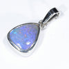 Australian Boulder Opal Silver Pendant with Silver Chain (9.5mm x 8mm) Code - Y446