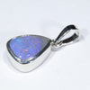 Australian Boulder Opal Silver Pendant with Silver Chain (9.5mm x 8mm) Code - Y446