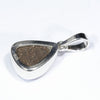 Australian Boulder Opal Silver Pendant with Silver Chain (9.5mm x 8mm) Code - Y446